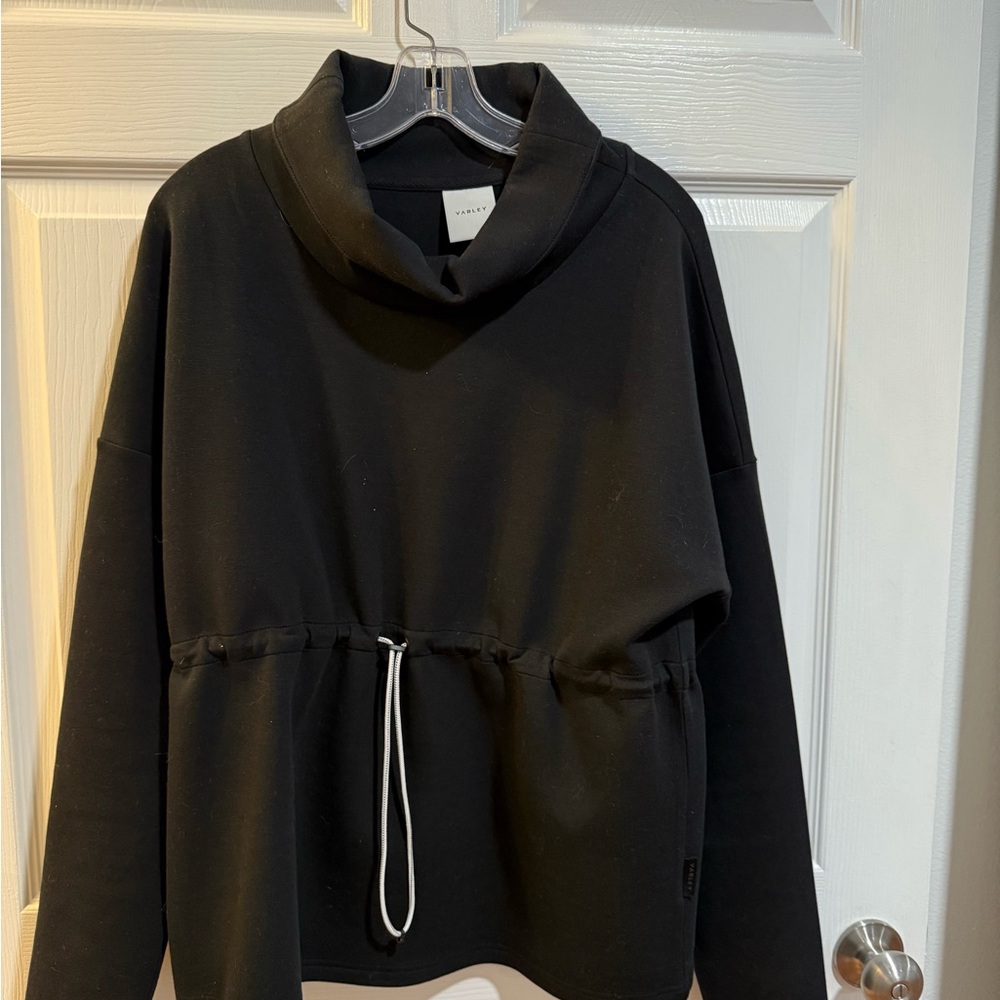 Varley Freya Funnel Neck Sweatshirt. 
Black